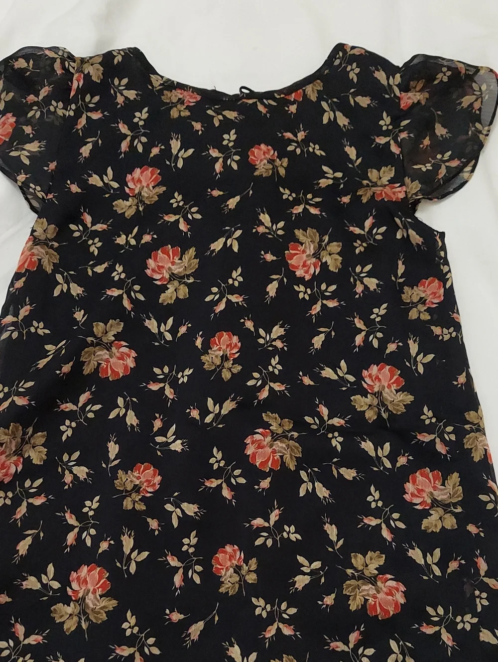 Ralph Lauren girl's floral crinkle georgette dress Size 6